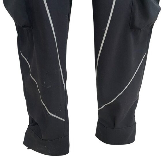 Ebossy Black Cargo Joggers Reflective Details Athleisure Urban Casual Gorpcore - Picture 12 of 13